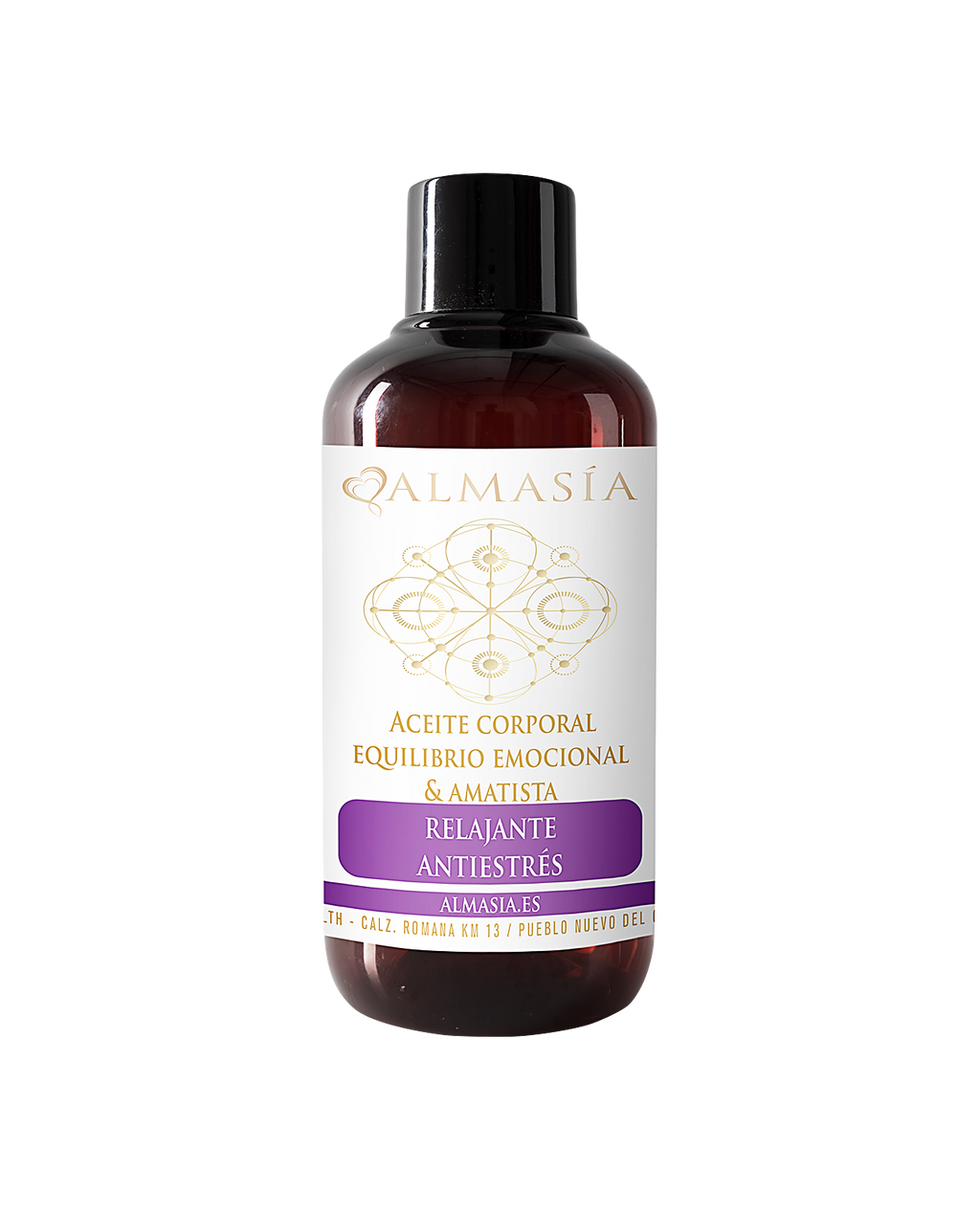 Aceite corporal equilibrio emocional con amatista