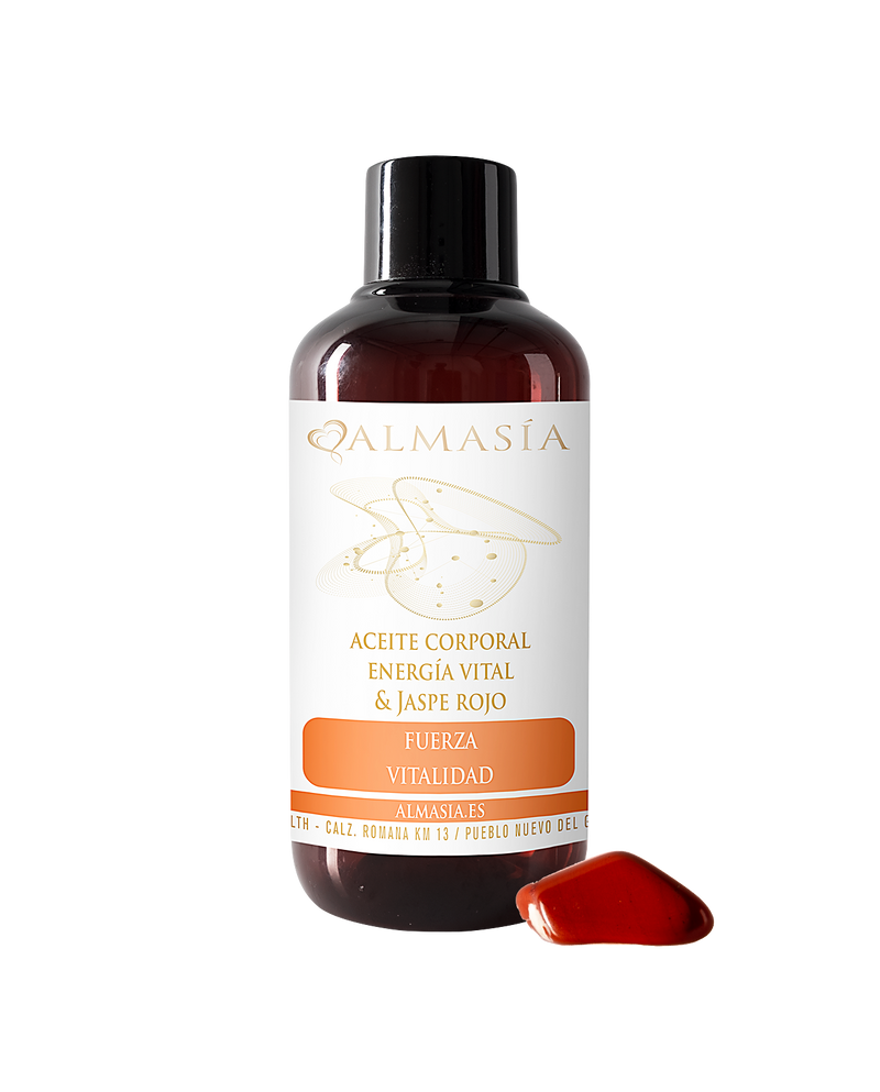 Aceite corporal energía vital con jaspe rojo