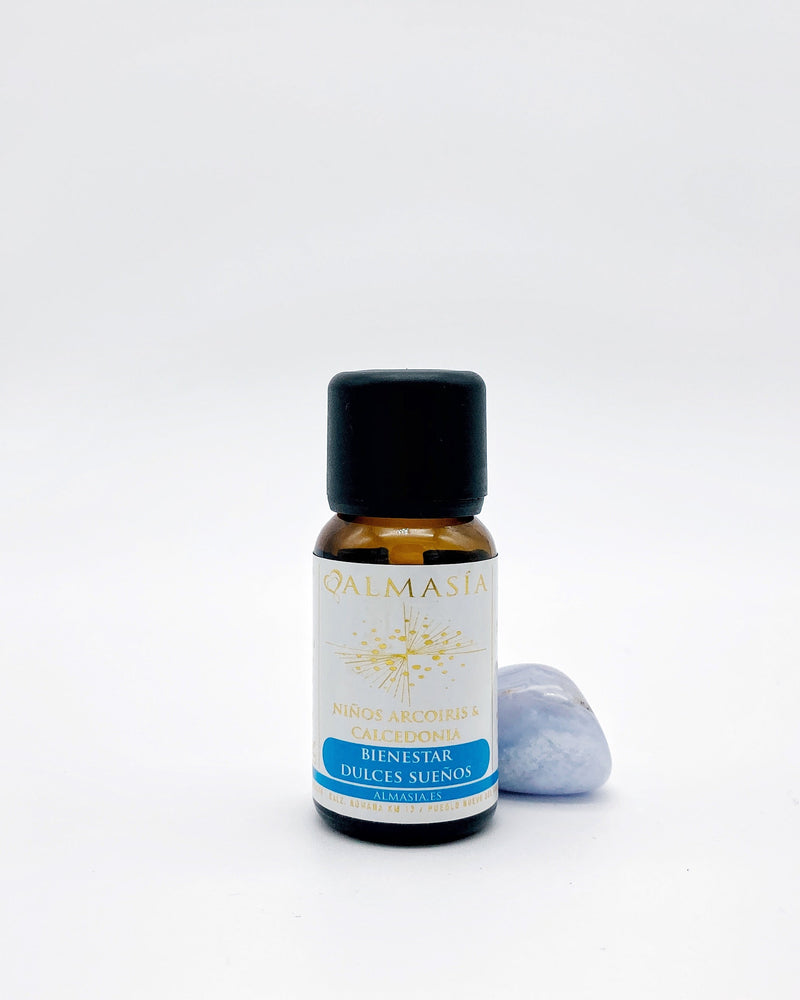 Mezcla Niños arcoíris con Calcedonia 5º CHAKRA