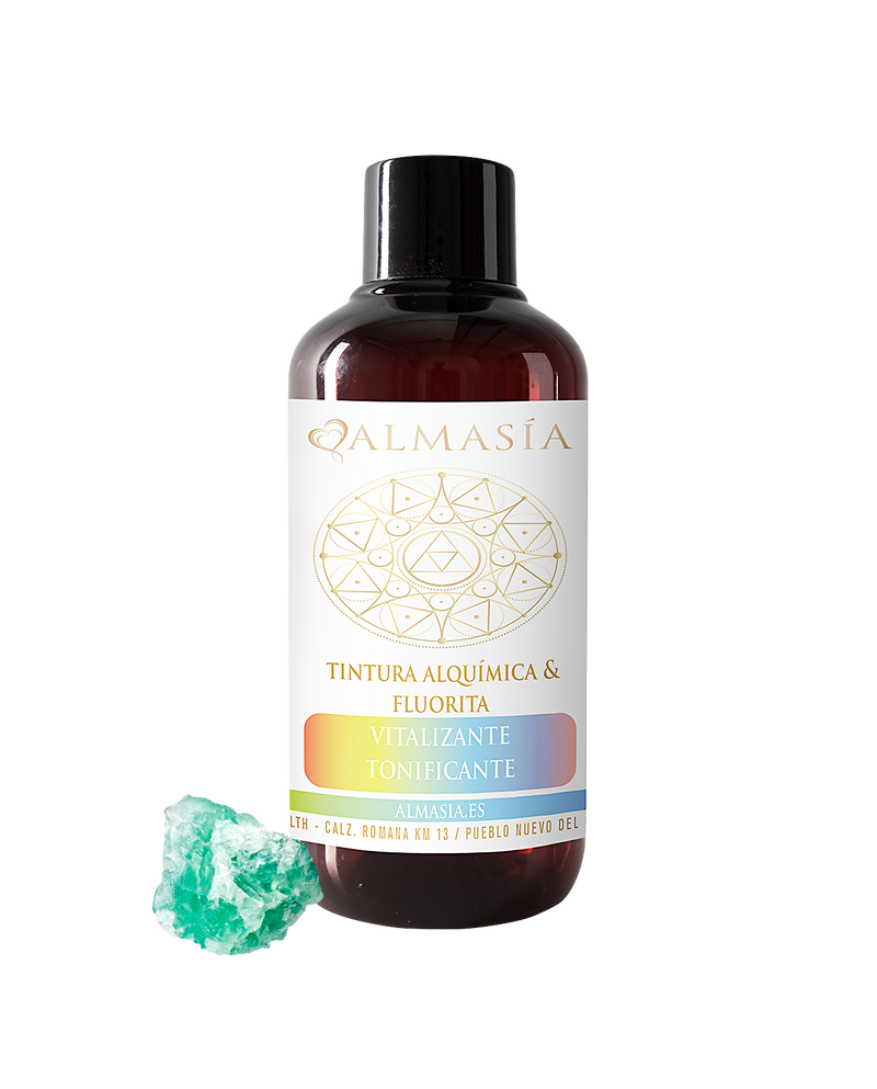 Tintura alquímica con fluorita