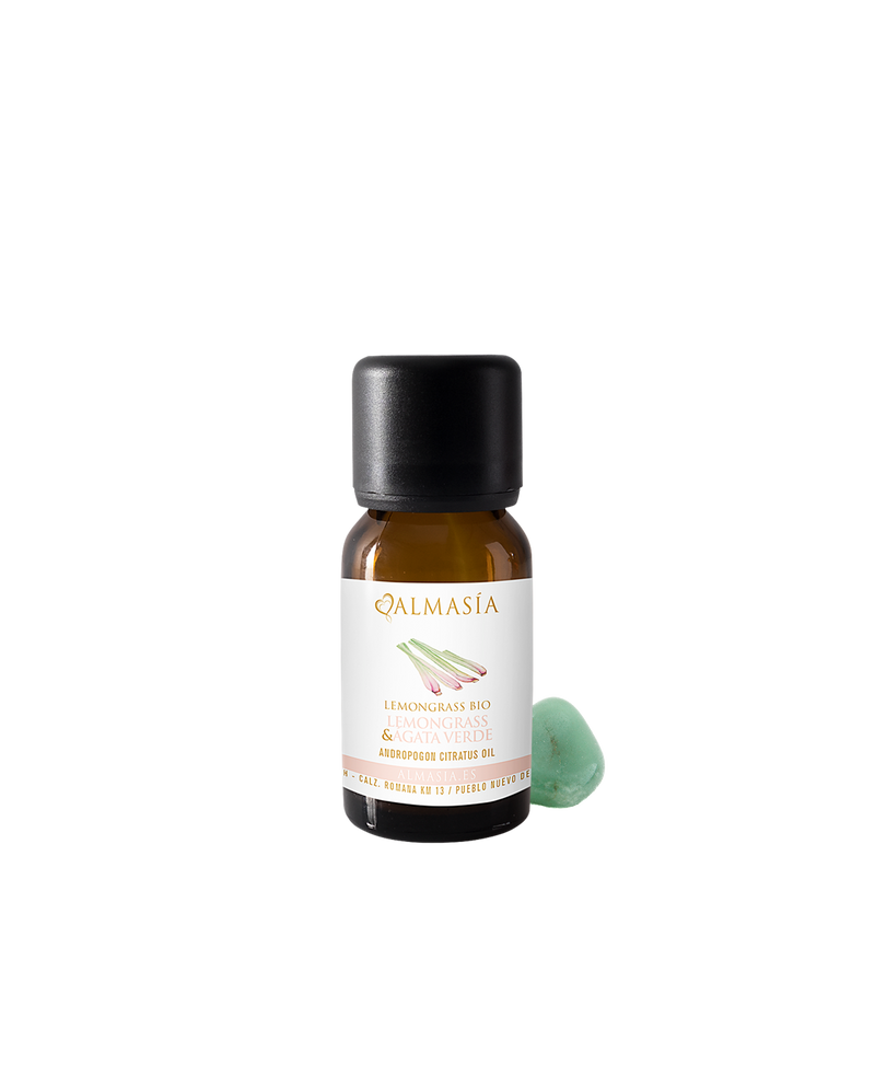 Aceite esencial de Lemon Grass con Ágata Verde