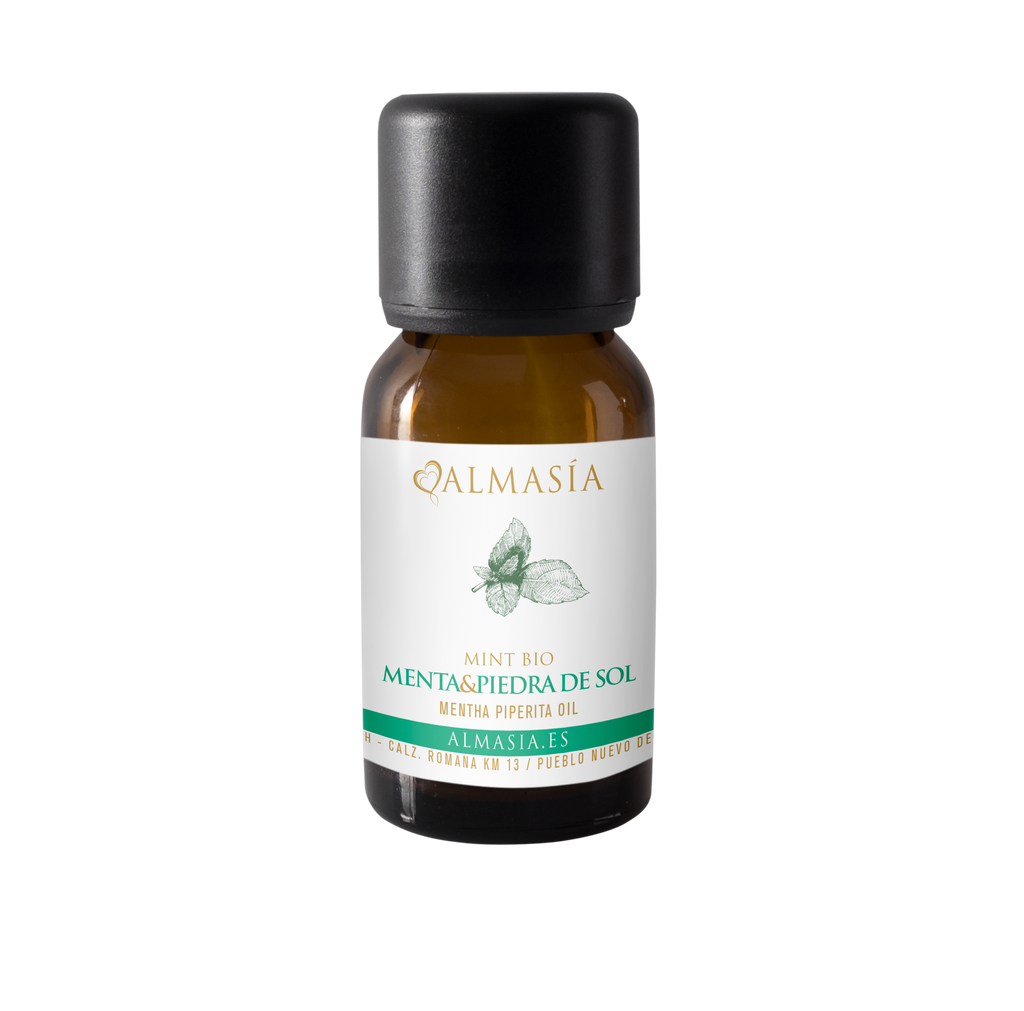 Aceite esencial Bio de Menta con Piedra Sol