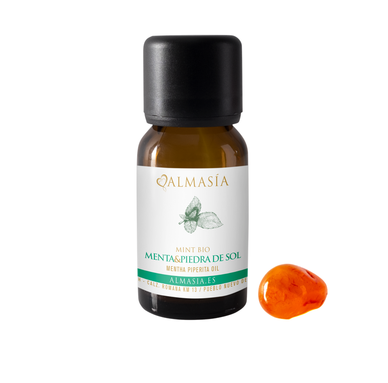 Aceite esencial Bio de Menta con Piedra Sol