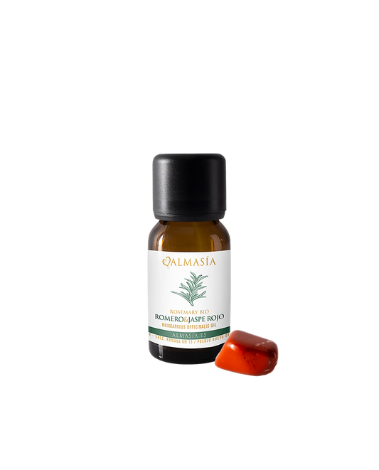 Aceite esencial de romero bio con jaspe rojo