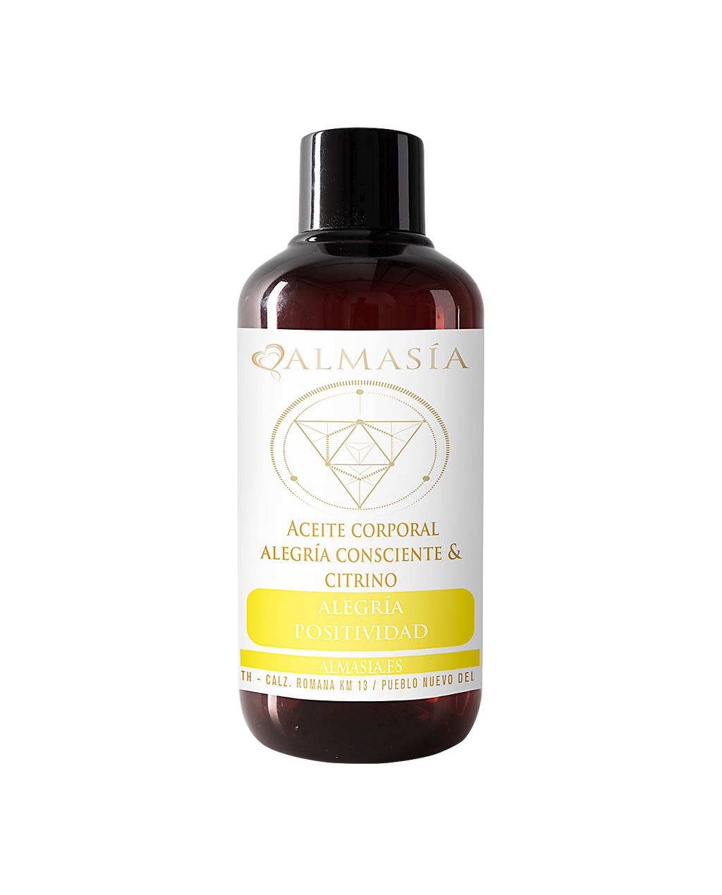 Aceite corporal alegría consciente con citrino