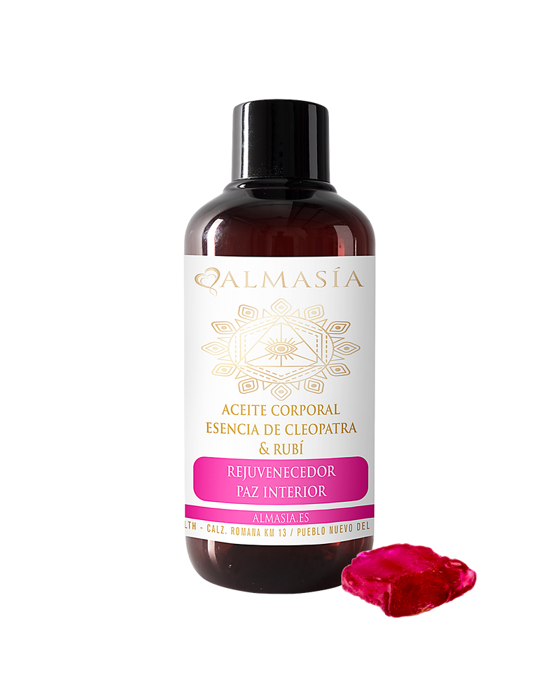 Aceite corporal esencia de Cleopatra con rubí
