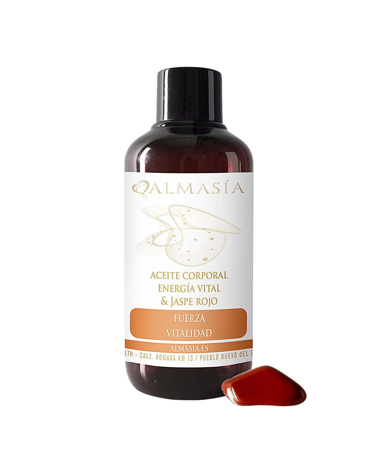 Vital energy body oil with red jasper