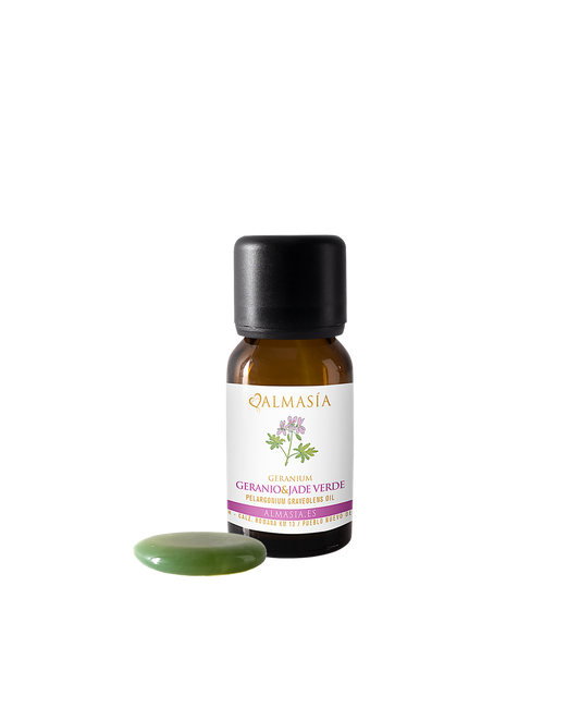 Aceite esencial de Geranio con Jade Verde